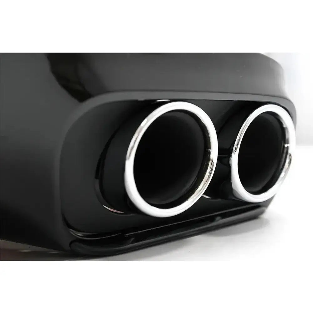 Rear Bumper Valance Diffuser Double Outlet With Exhaust Tips Suitable for Mercedes C-class C205 A205 Coupe Cabriolet