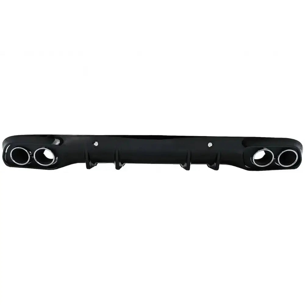 Rear Bumper Valance Diffuser Double Outlet With Exhaust Tips Suitable for Mercedes C-class C205 A205 Coupe Cabriolet