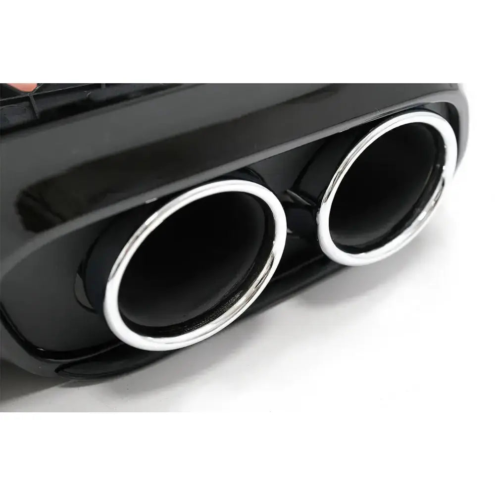 Rear Bumper Valance Diffuser Double Outlet With Exhaust Tips Suitable for Mercedes C-class C205 A205 Coupe Cabriolet