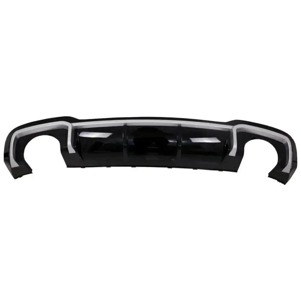 Rear Bumper Valance Diffuser & Exhaust Tips Suitable for Audi A3 8v Facelift (2016-2019) Sline Sedan Rs3 Design Only