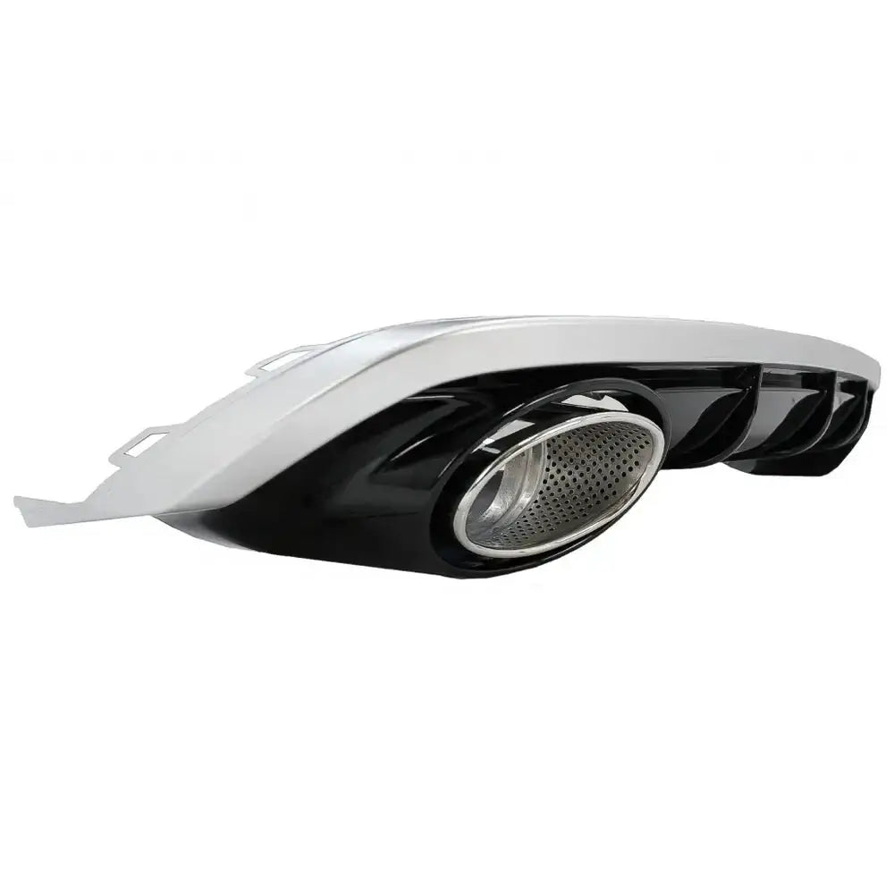 Rear Bumper Valance Diffuser & Exhaust Tips Suitable for Audi A6 4g Facelift (2015-2018) Rs6 Design