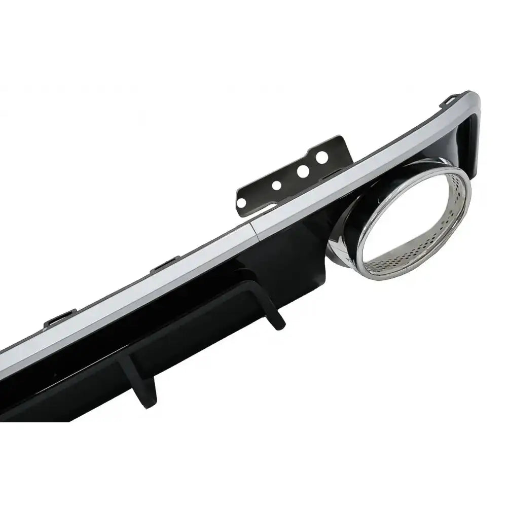 Diffuser med Tips Audi A6 C8 4k Avant Sedan (2018-up) Rs6 Design Silver