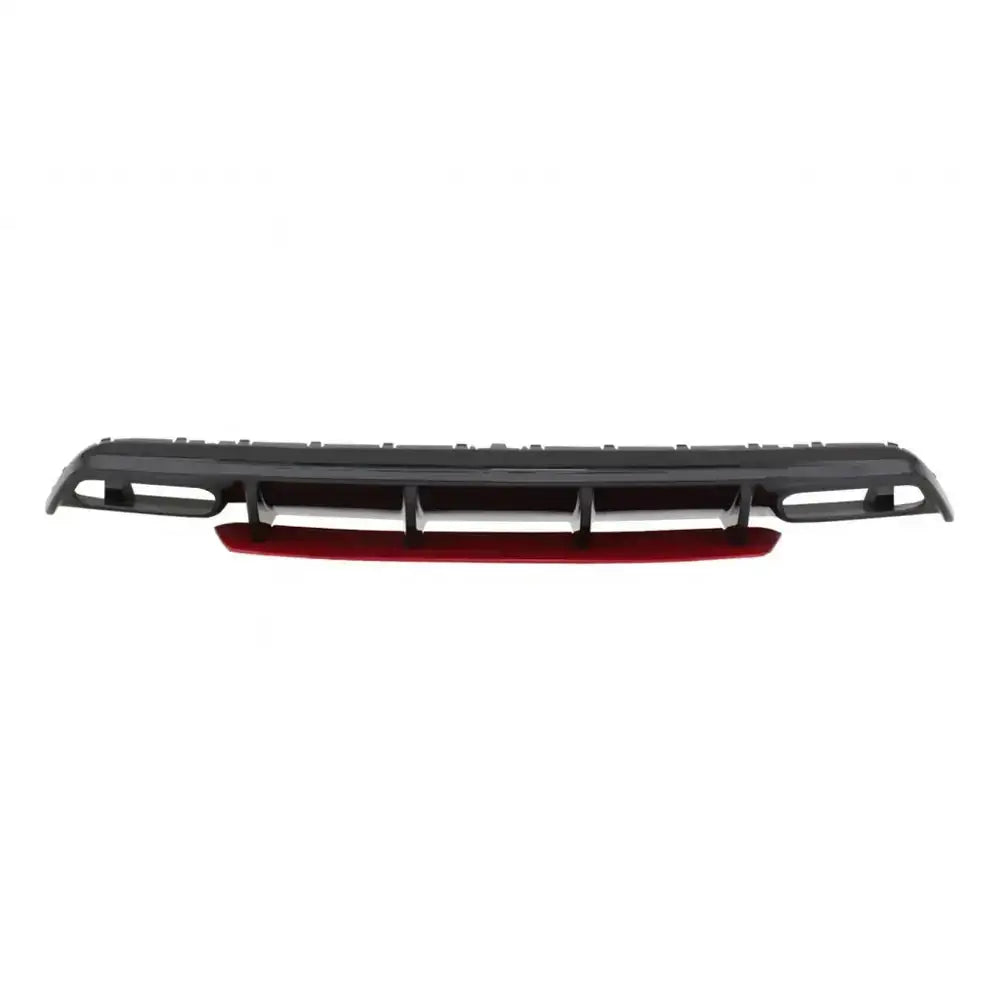 Rear Bumper Valance Diffuser Suitable for Mercedes W176 A-class (2012-2018) A45 Facelift Design Red Edition