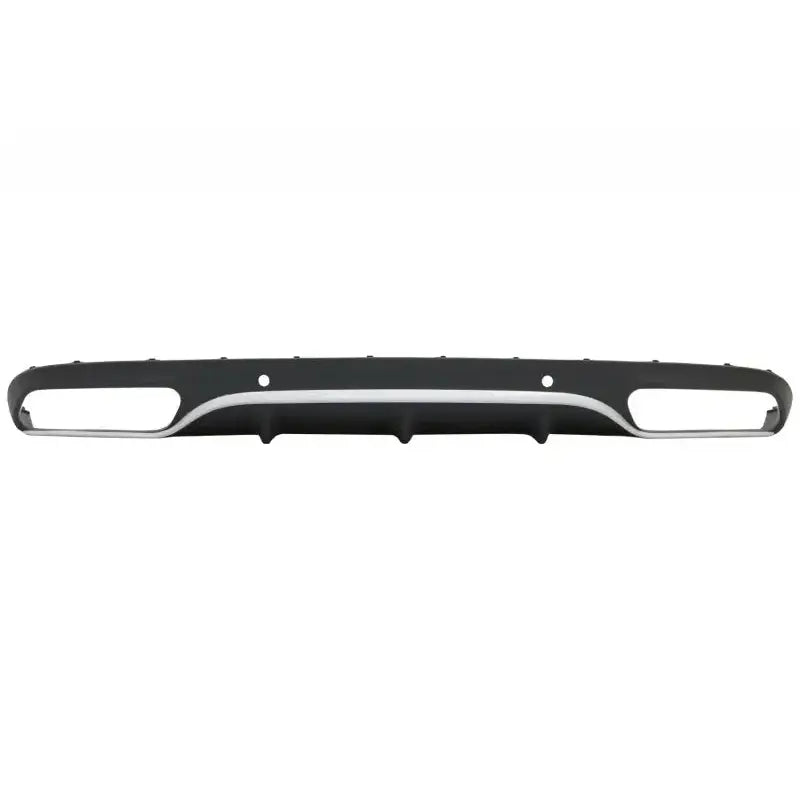 Rear Bumper Valance Diffuser With Black Exhaust Muffler Tips Suitable for Mercedes C-class C205 A205 Coupe Cabriolet