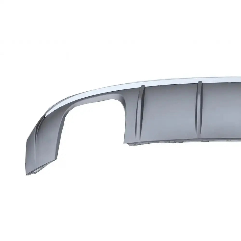 Rear Bumper Valance Diffuser With Exhaust System Piano Black Suitable for Audi A3 8v Facelift Sedan Convertible