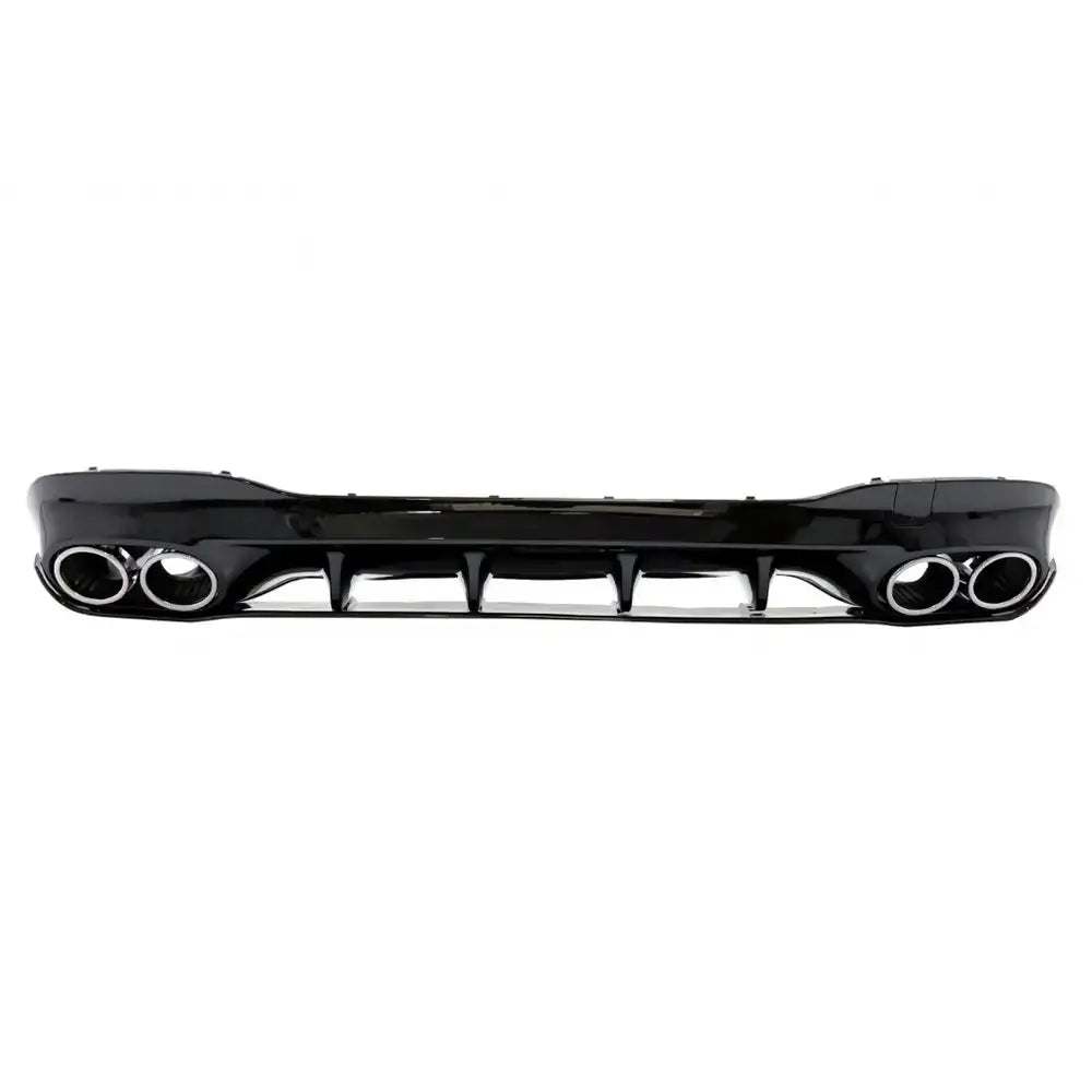 Rear Diffuser And Chrome Exhaust Tips Suitable for Mercedes Cla X118 Shooting Brake C118 Coupe Sport Line (2019-up)
