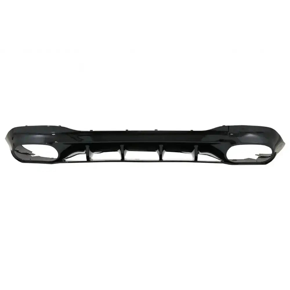 Rear Diffuser And Exhaust Tips Silver Suitable for Mercedes Cla X118 Shooting Brake C118 Coupe Sport Line (2019-up)