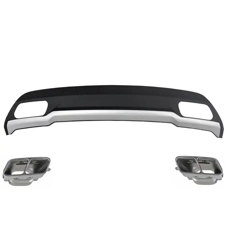 Rear Diffuser And Exhaust Tips Tailpipe Package Suitable for Mercedes A-class W176 (2012-2018) Sport Pack