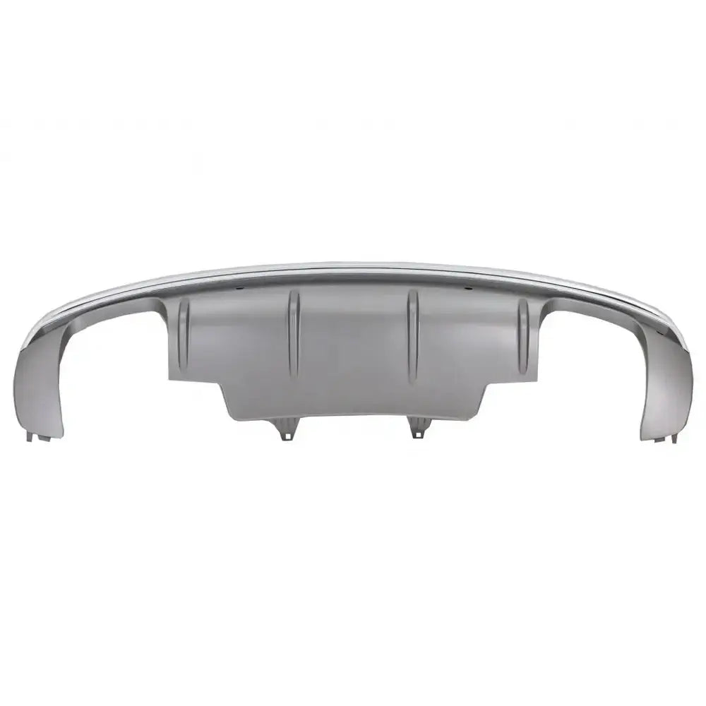 Rear Diffuser Double Outlet With Exhaust Muffler Tips Suitable for Audi Q5 8r Facelift (2009-2016) S-line Bumper