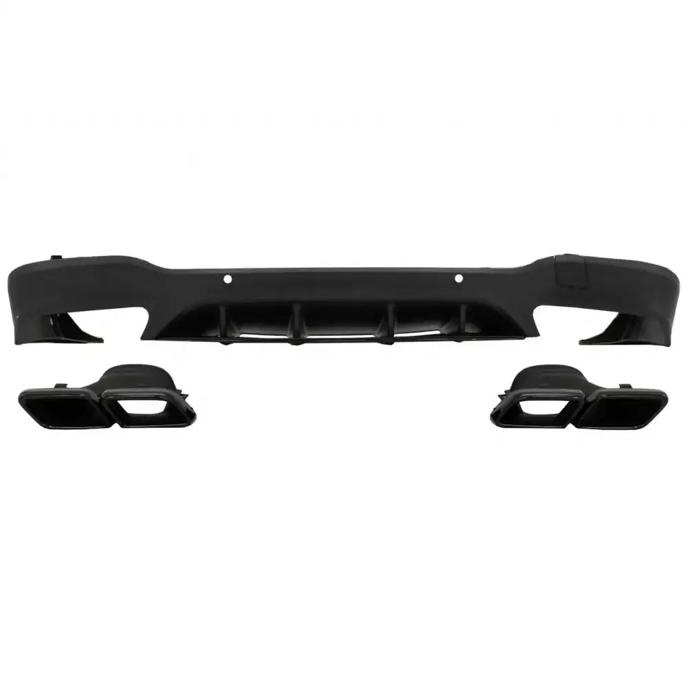 Rear Diffuser Suitable for Mercedes Glc X253 Suv (2015-up) Glc63 Black Night Package Design