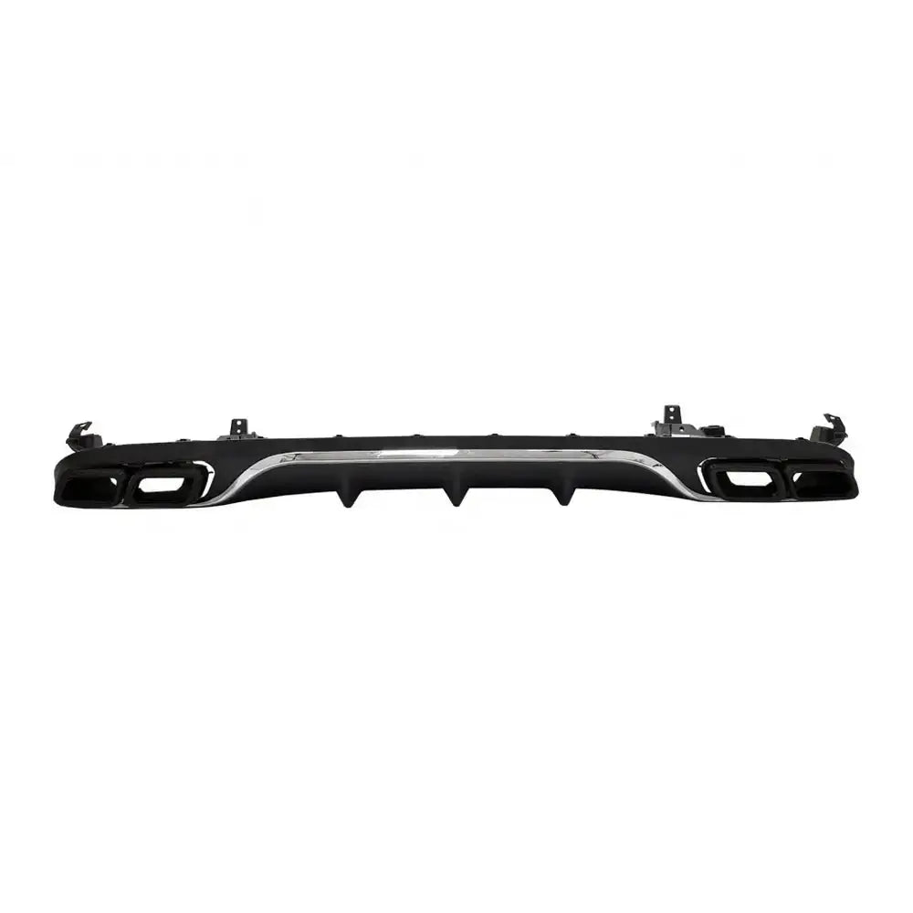 Rear Diffuser With Exhaust Muffler Tips Suitable for Mercedes E-class W213 S213 Standard (2016-2019) E63 Design Black