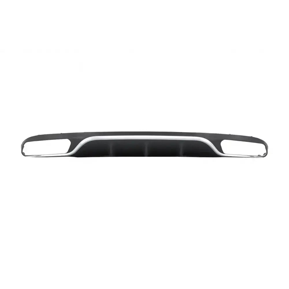 Rear Diffuser With Exhaust Muffler Tips Suitable for Mercedes E-class W213 S213 Standard (2016-2019) E63 Design Black