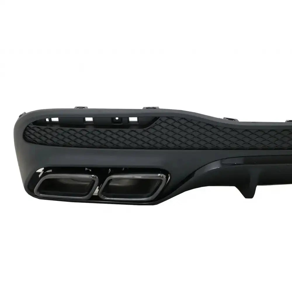 Rear Diffuser With Exhaust Muffler Tips Suitable for Mercedes Gle W166 Suv Sport Line (2015-2018) Night Package