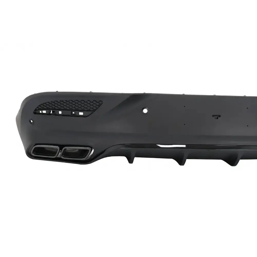 Rear Diffuser With Exhaust Muffler Tips Suitable for Mercedes Gle Coupe C292 Sport Line (2015-2019) Night Package Gle63