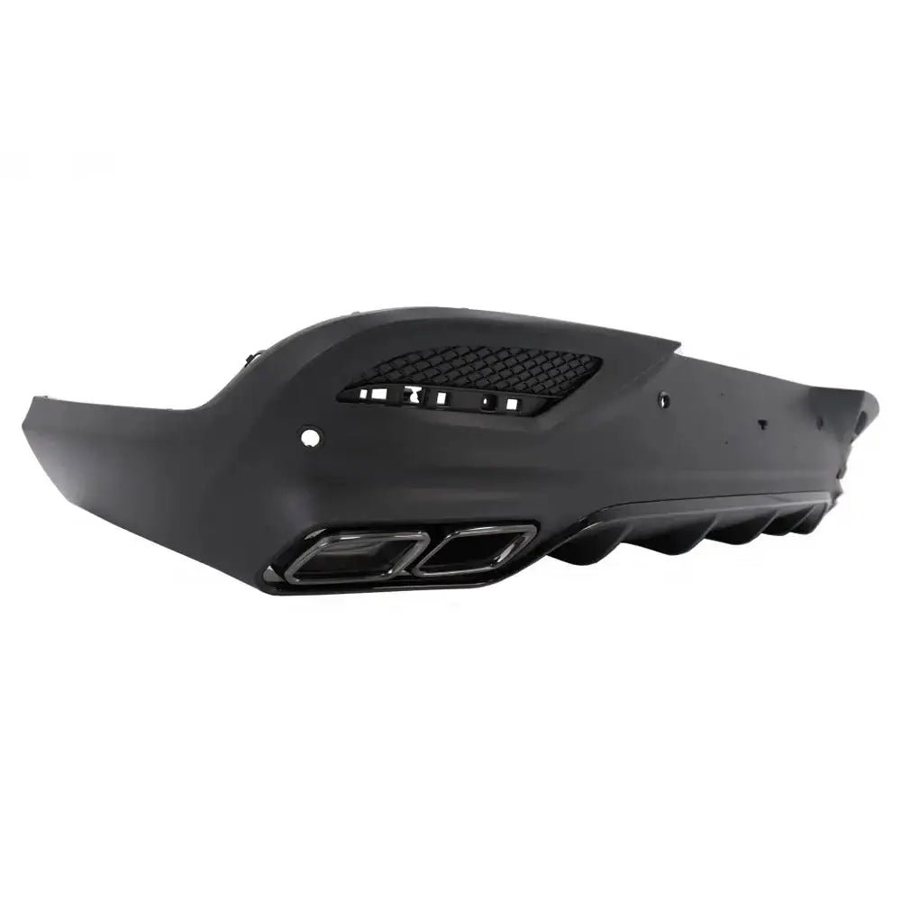 Rear Diffuser With Exhaust Muffler Tips Suitable for Mercedes Gle Coupe C292 Sport Line (2015-2019) Night Package Gle63
