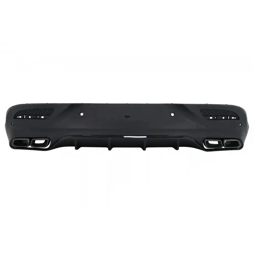 Rear Diffuser With Exhaust Muffler Tips Suitable for Mercedes Gle Coupe C292 Sport Line (2015-2019) Night Package Gle63
