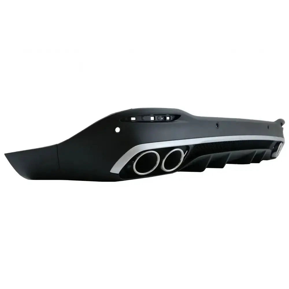 Rear Diffuser With Silver Exhaust Muffler Tips Suitable for Mercedes Gle W167 Suv V167 Sport Line (2019-up) Gle53 Design