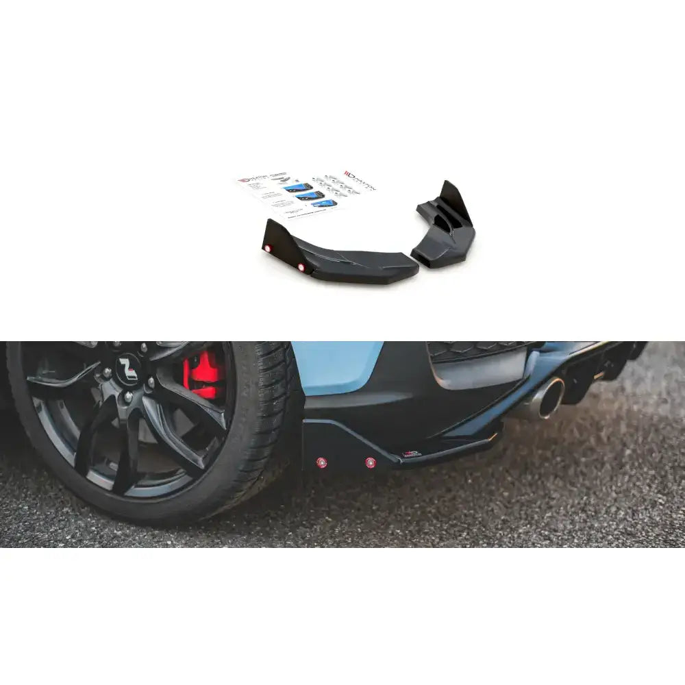 Rear Side Splitters + Flaps V.7 Hyundai I30 n Mk3 Hatchback