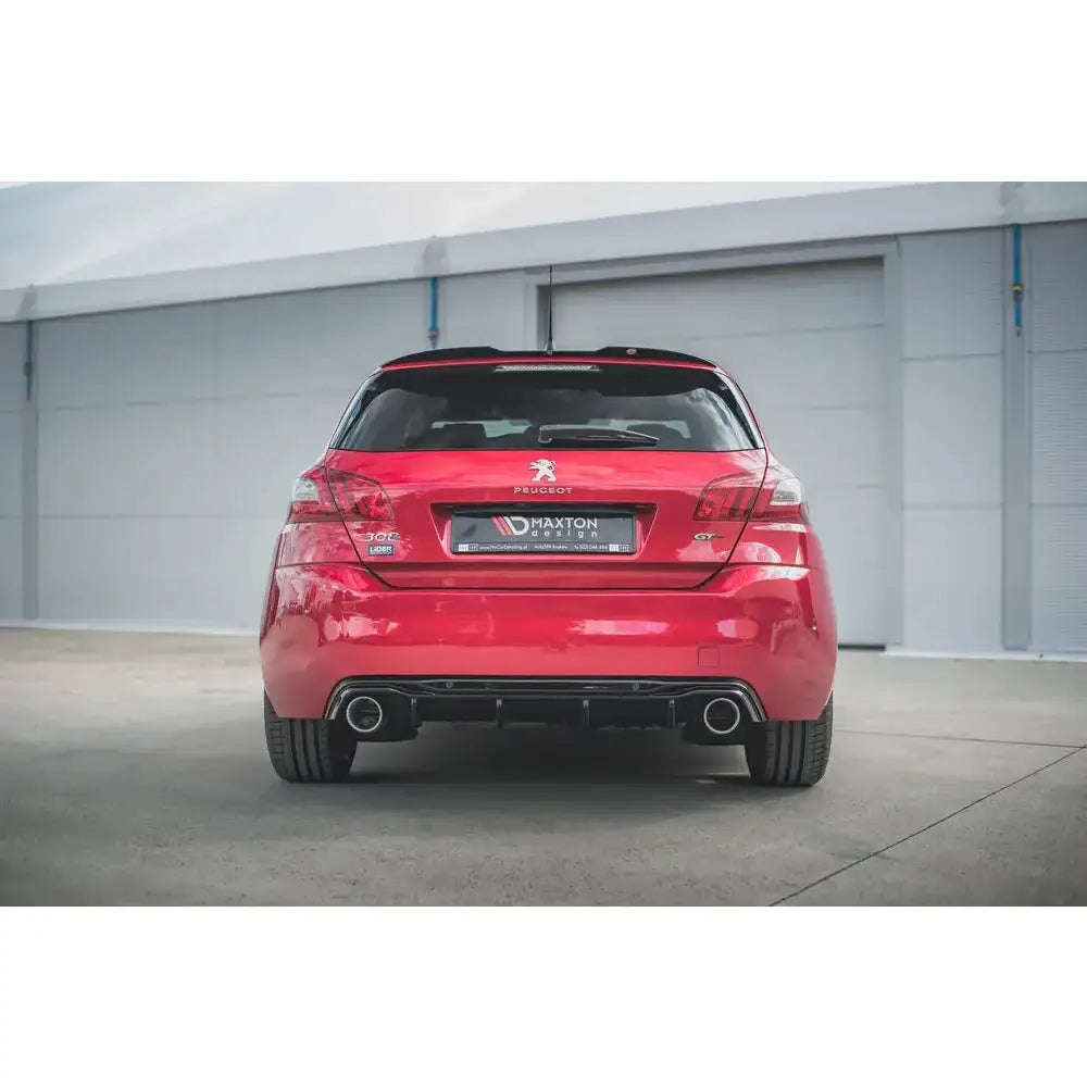 Rear Valance + Exhaust Ends Imitation Peugeot 308 Gt Mk2 Facelift 17- - 2