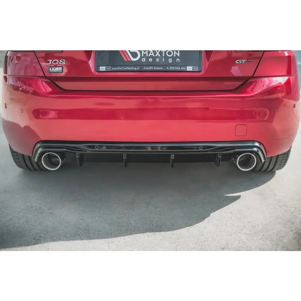 Rear Valance + Exhaust Ends Imitation Peugeot 308 Gt Mk2 Facelift 17- - 4