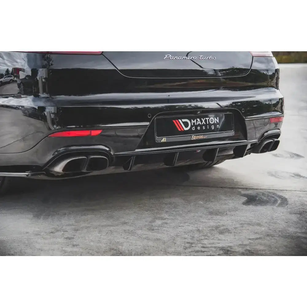 Maxton Design bakre diffuser Panamera 970 viser monteringspunkter
