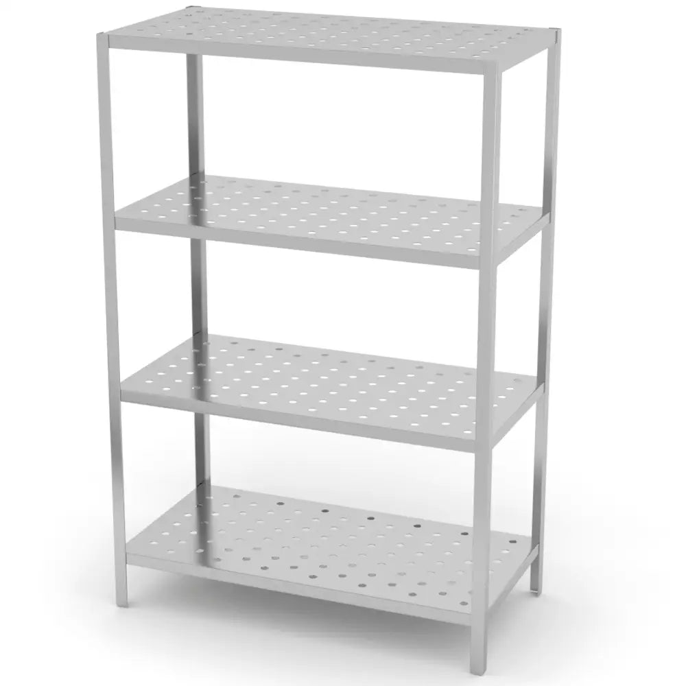 Regal Lager Metallhyller Rustfritt Stål 180x120x50cm - Hendi 812587