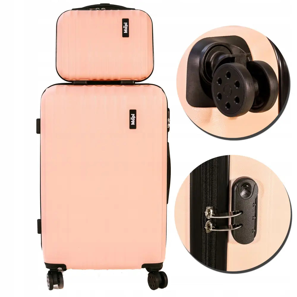 Reisekoffert med Hjul Stor 100l Abs Hard + Lite Beauty-case Mapi
