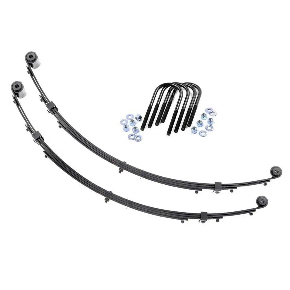 Resirkulerte Fjærer med U-bolter Foran Rough Country 4’’ Løft - Jeep Wrangler Yj 87-95