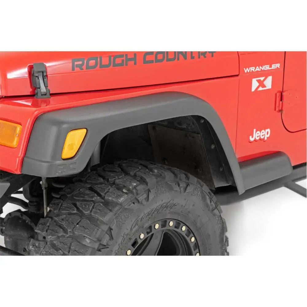 Rough Country Factory Style - Skjermforlengelser Foran og bak for Jeep Wrangler Tj 97-06