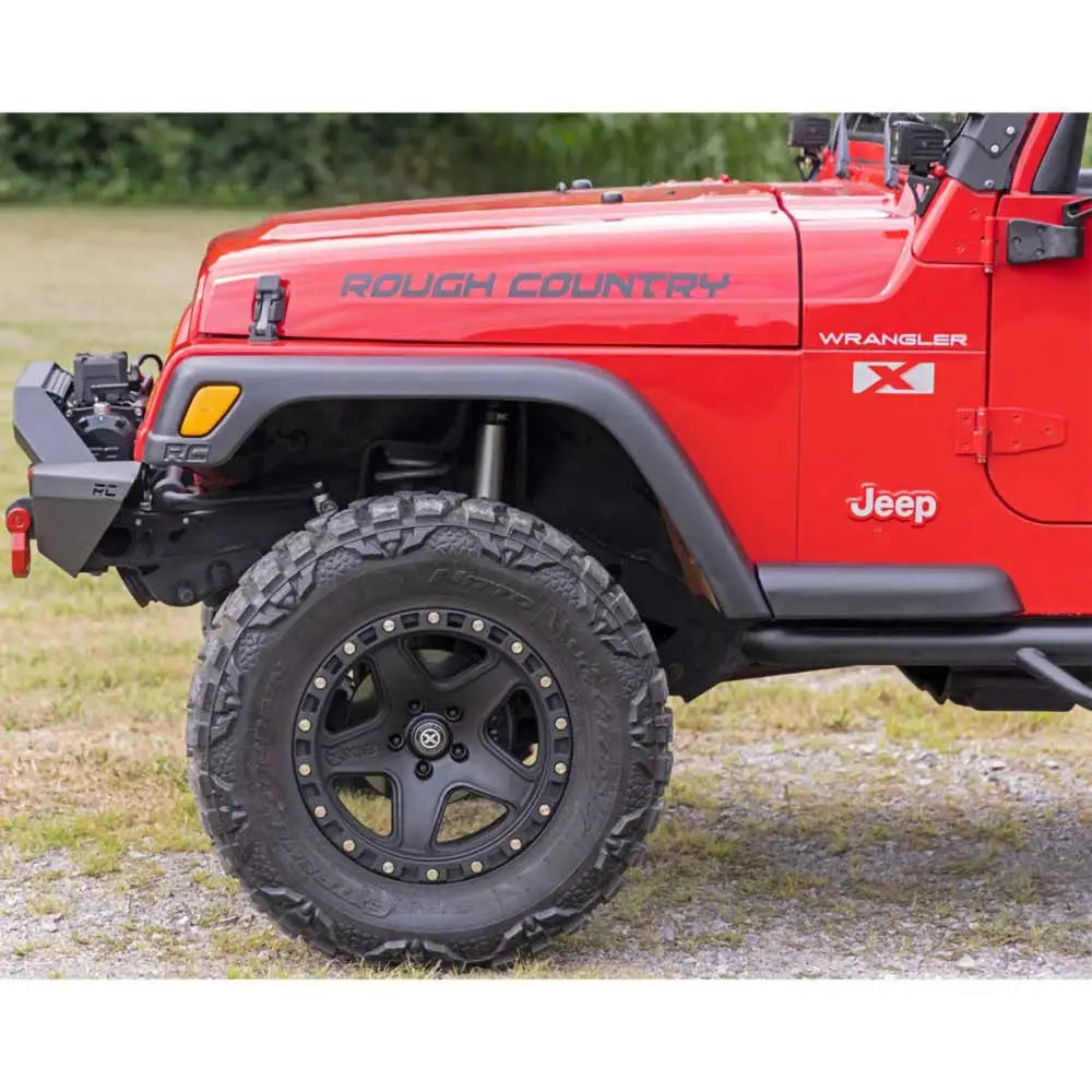 Rough Country Factory Style - Skjermforlengelser Foran og bak for Jeep Wrangler Tj 97-06