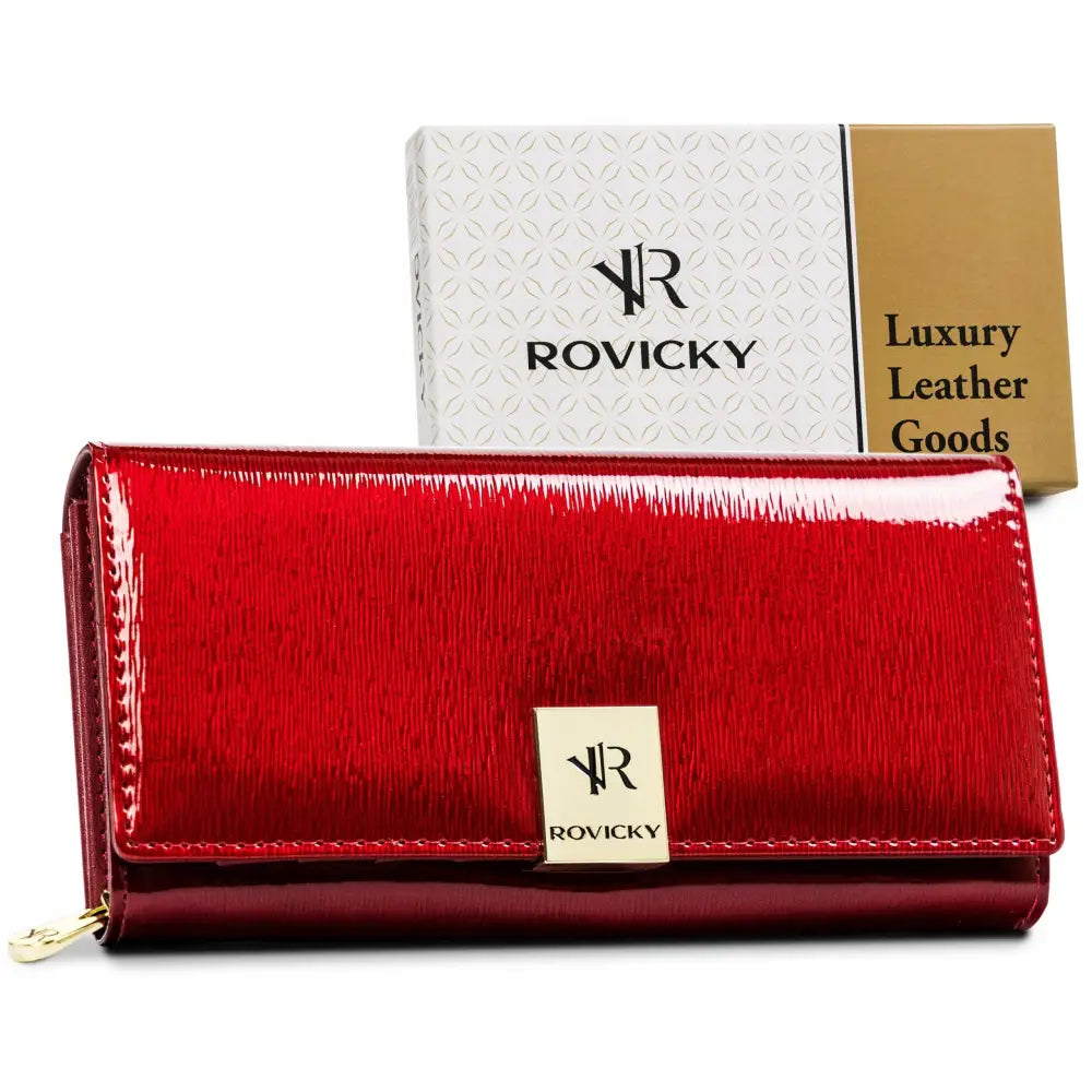 Rovicky Klassisk Skinn Lommebok for Kvinner med Rfid