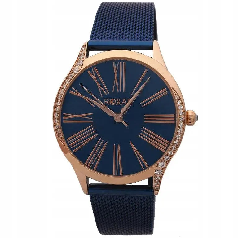 Roxar Kvartsur med Armbånd Urkasse og Zirkoner