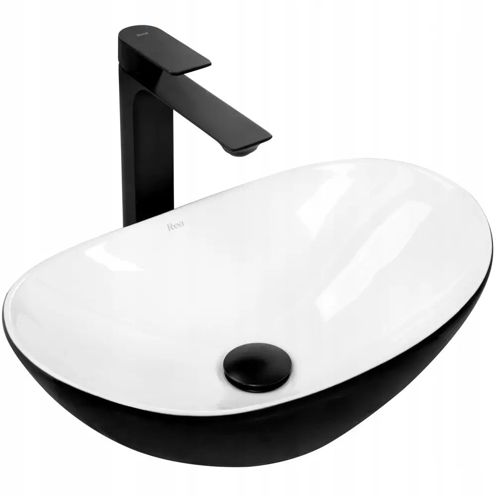 Royal Mini Svart Hvit Pålimt Vask - Rea