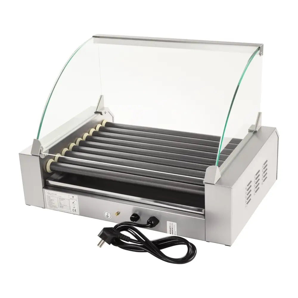 Rullegrill med Teflonruller & Glassvindu