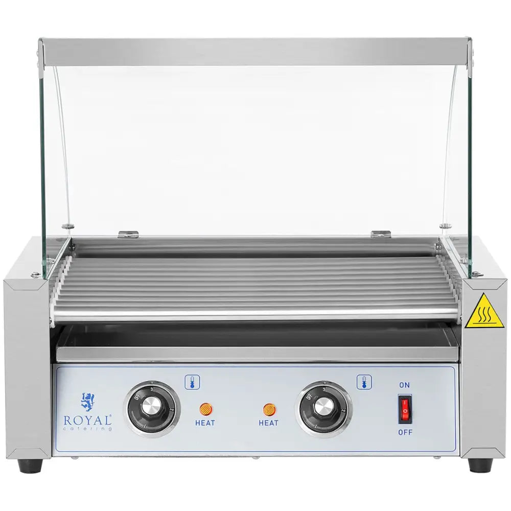 Rullende Grillpølsevarmer med 11 Valser 1100 w