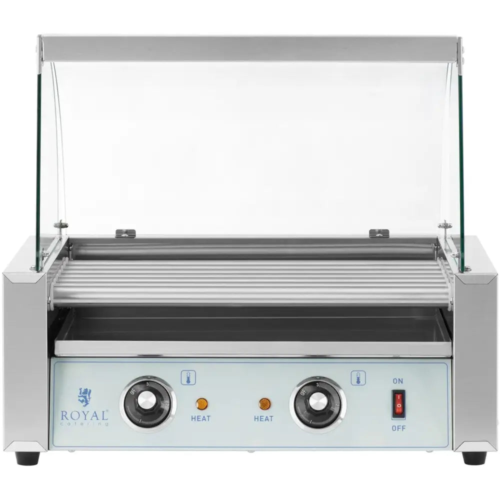 Rullende Grillpølsevarmer med Beskyttelse - 7 Ruller 700 w