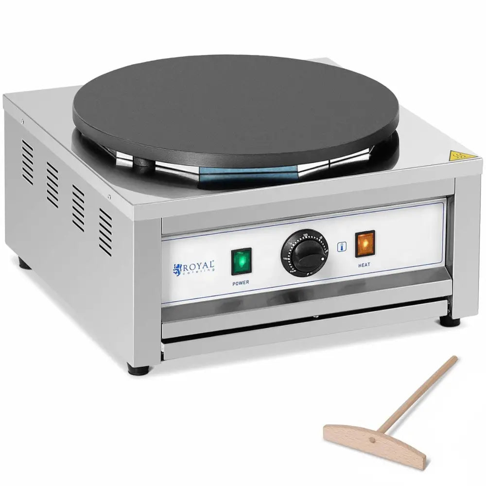 Rund Elektrisk Pannekakestekeplate 40 Cm 0-300 c 3000 w