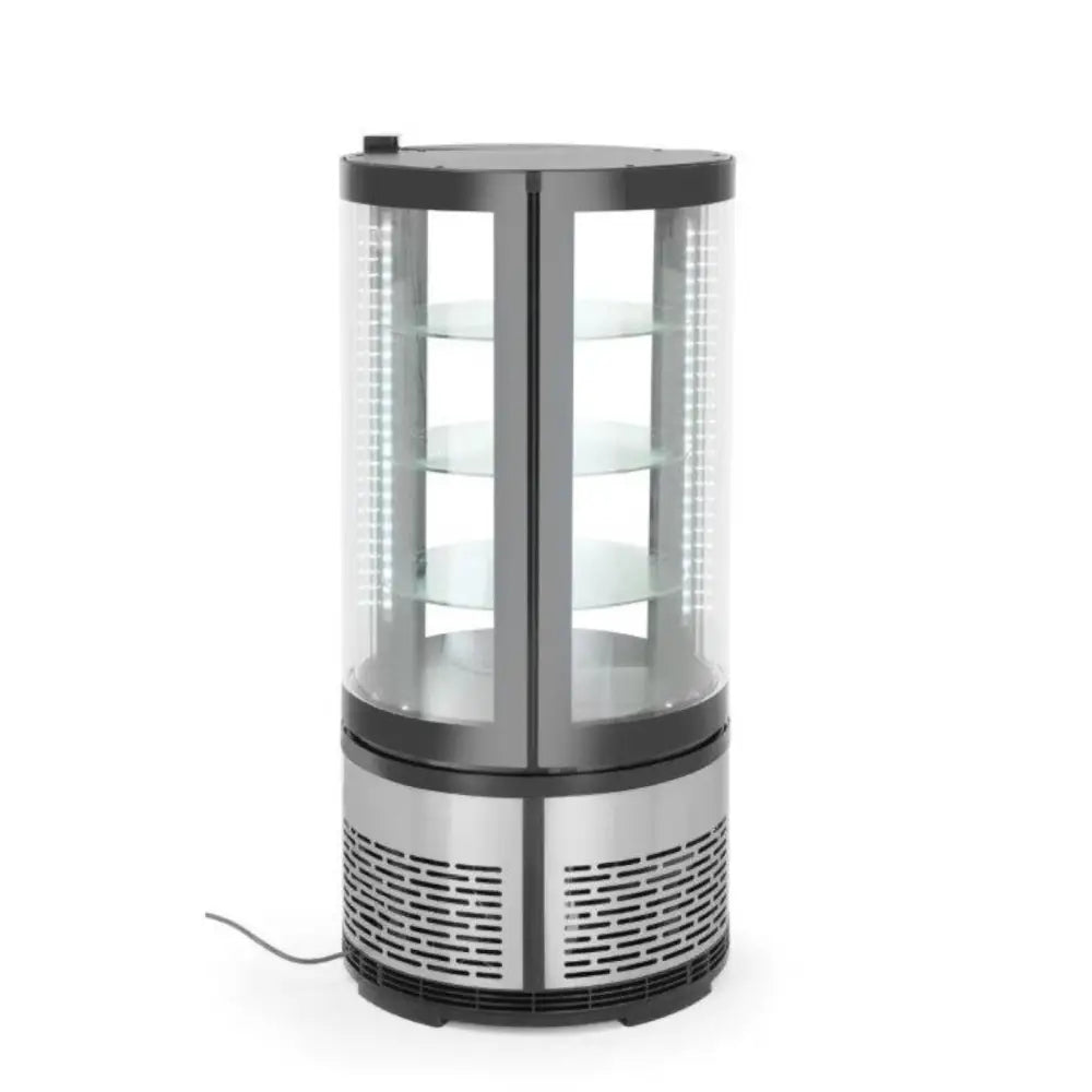 Rund Konditori Kjøleskap 3 Hylle Led 100l