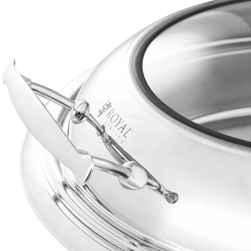 Rund Matvarmeplate med Lokk 39 Cm Diam. 5,5 l