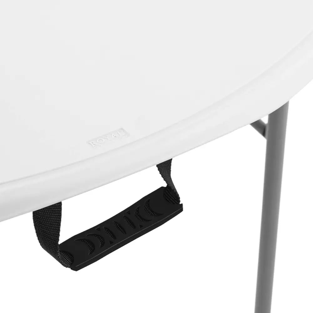 Rundt Sammenleggbart Hvitt Hagebord for Catering Opptil 150 Kg Diam. 120 x 74 Cm. Prod. Kode: 1014854
