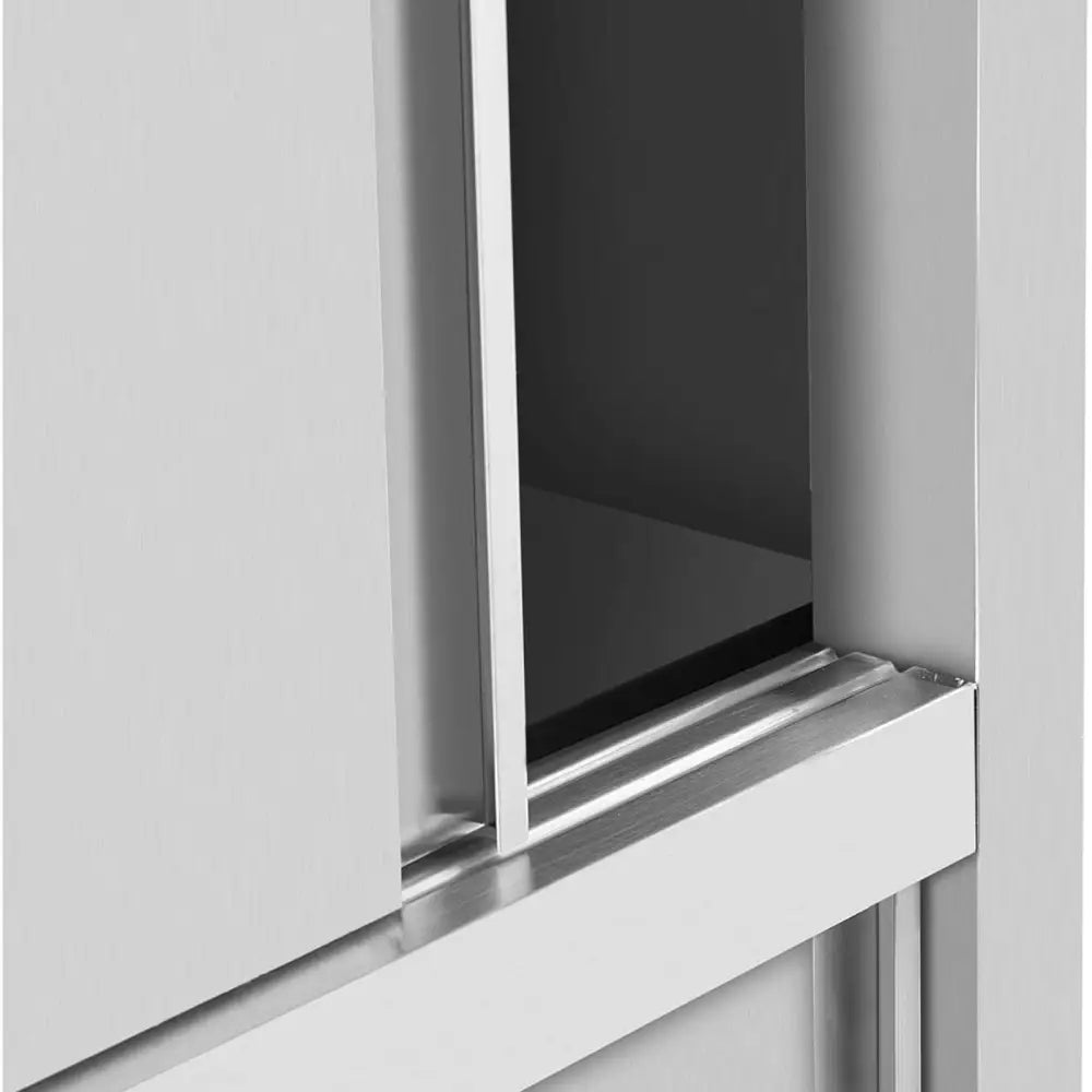 Rustfri Stål Skyvedørslagringsskap 120 Kg 100 x 50 x 180 Cm