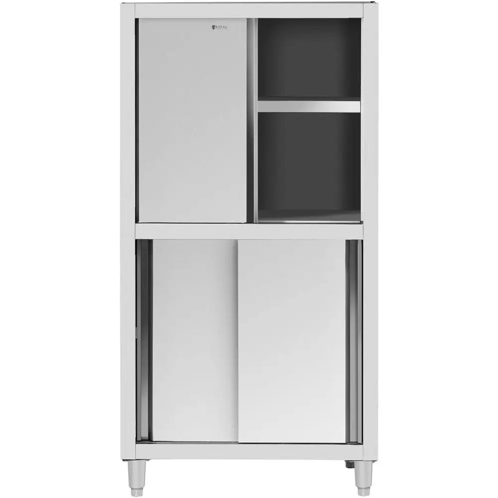 Rustfri Stål Skyvedørslagringsskap 120 Kg 100 x 50 x 180 Cm