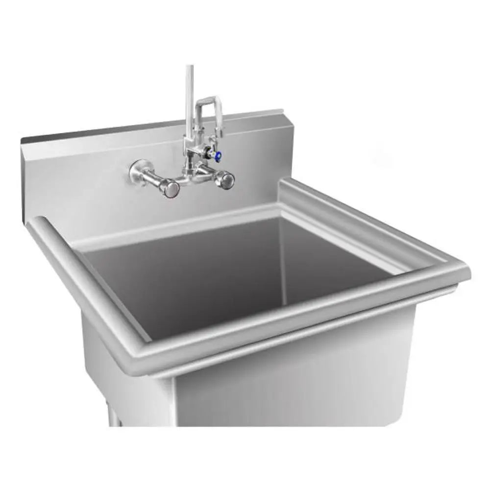 Rustfritt Stål Gastronomisk Kjøkkenvask Enkeltkammer 75x75cm