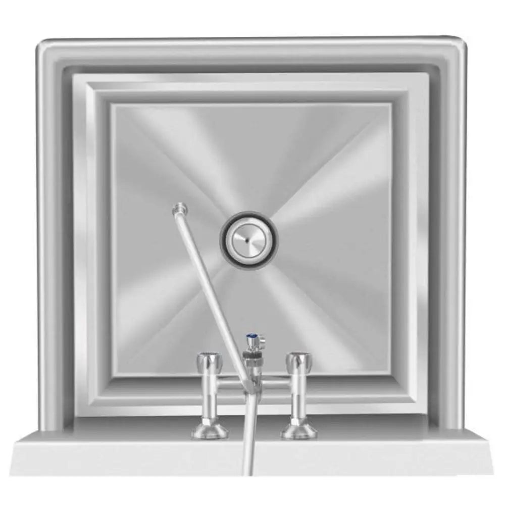 Rustfritt Stål Gastronomisk Kjøkkenvask Enkeltkammer 75x75cm