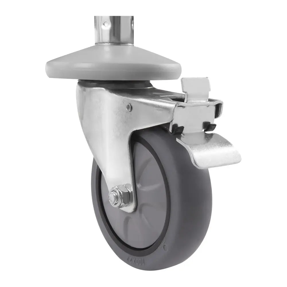 Rustfritt Stål Serveringsvogn M/ 2 Hyller 150 Kg Kapasitet