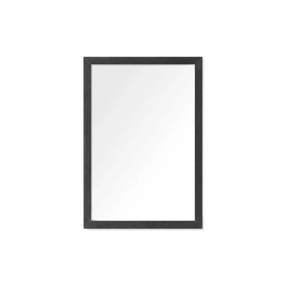 Rustikk svart trebilderamme 30x40 cm med glass, matt overflate og rette linjer, sett forfra.