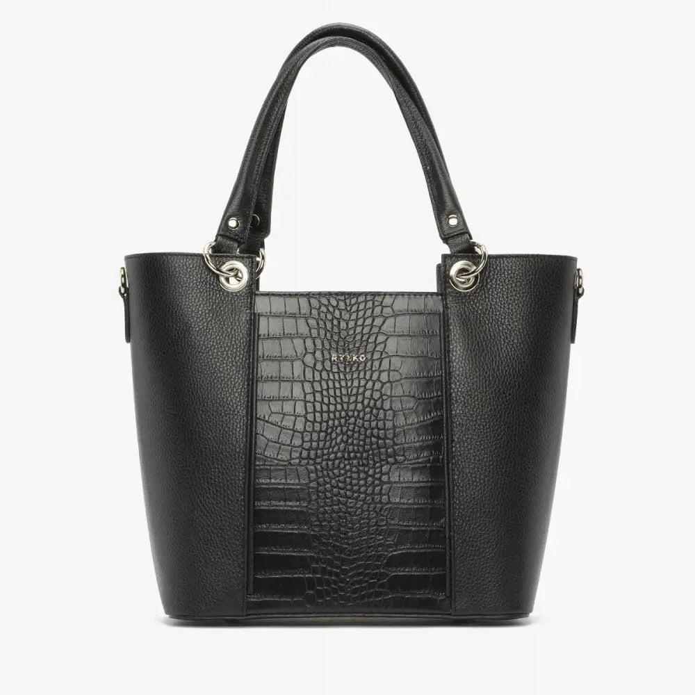Ryłko Svart Skinnveske for Damer Shopper