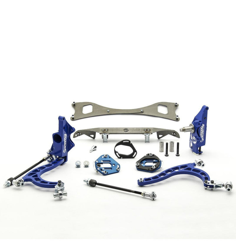 WISEFAB V2 komplett drift styrevinkelkit for Nissan S14 og S15 – alle komponenter lagt ut