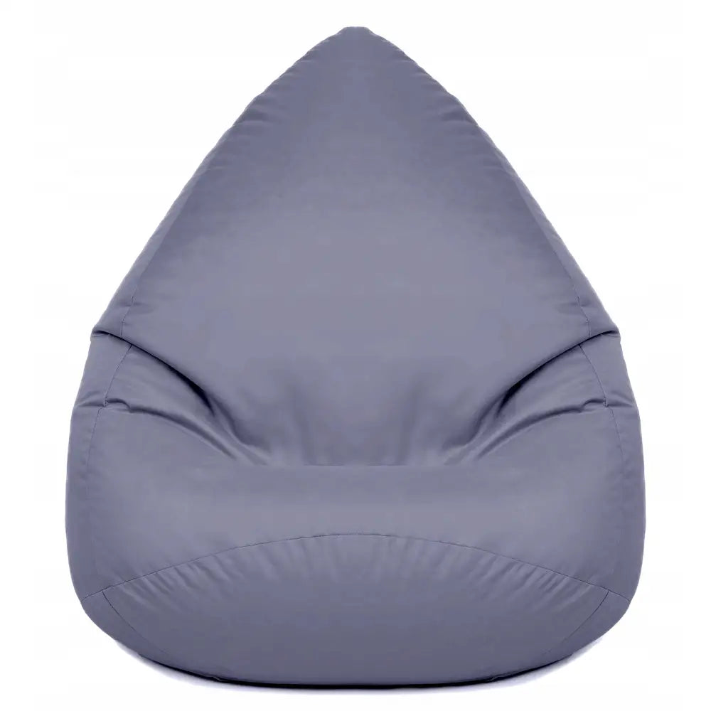 Sakkosekk Puff XXL i grå tekstil, frontvisning med markerte sømmer og dyp, myk sitteflate.