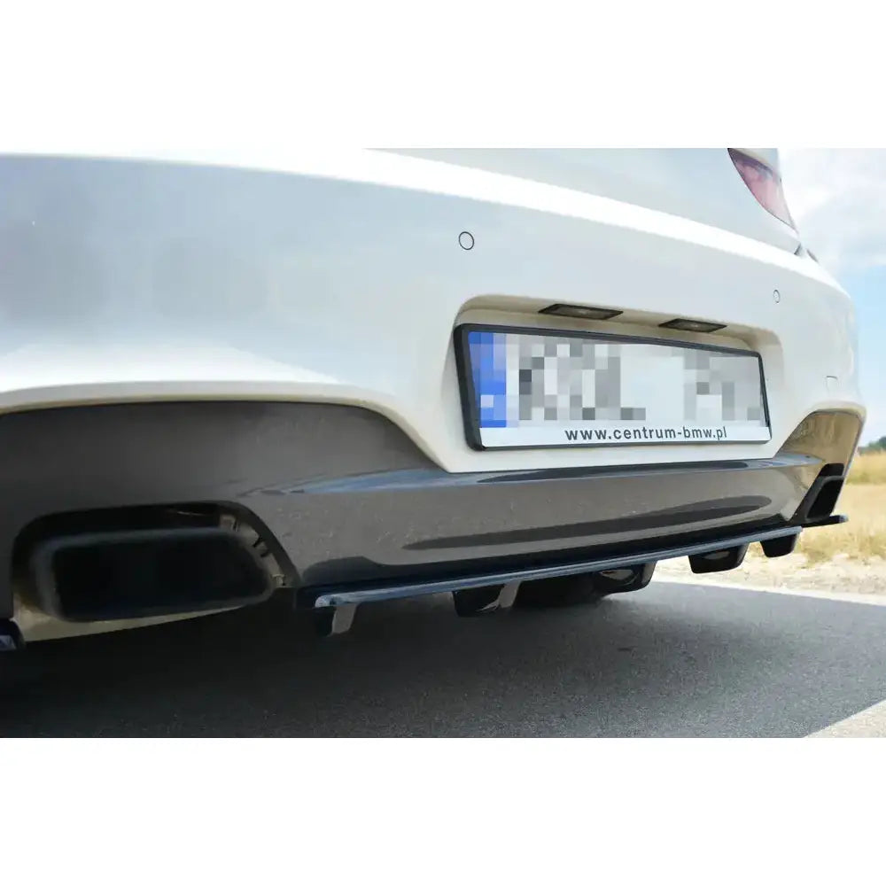 Sentersplitter bak Bmw 6 Gran Coupé Mpack (with a Vertical Bar)